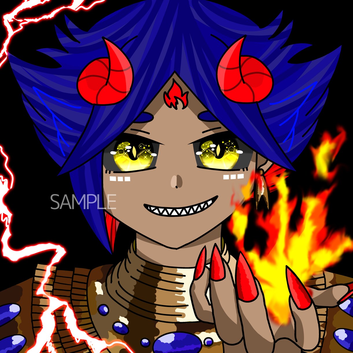 お目目キラキラ！SNSアイコンをお描きします SNSに映える！かわいい、かっこいいイラストをお描きします イメージ4