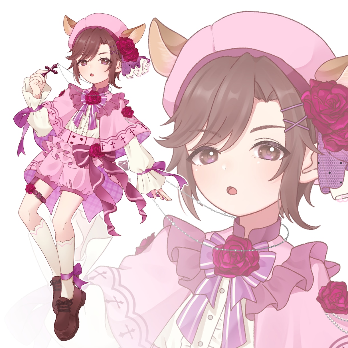 衣装デザインに拘った立ち絵描きます TRPG、IRIAM、VTuber、新衣装、グッズにどうぞ❁ イメージ8