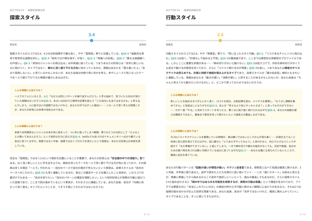あなたの「トリセツ」を本格データ分析で作成します 心理統計の専門分析で5,000字超｜あなた専用の鑑定書 イメージ6