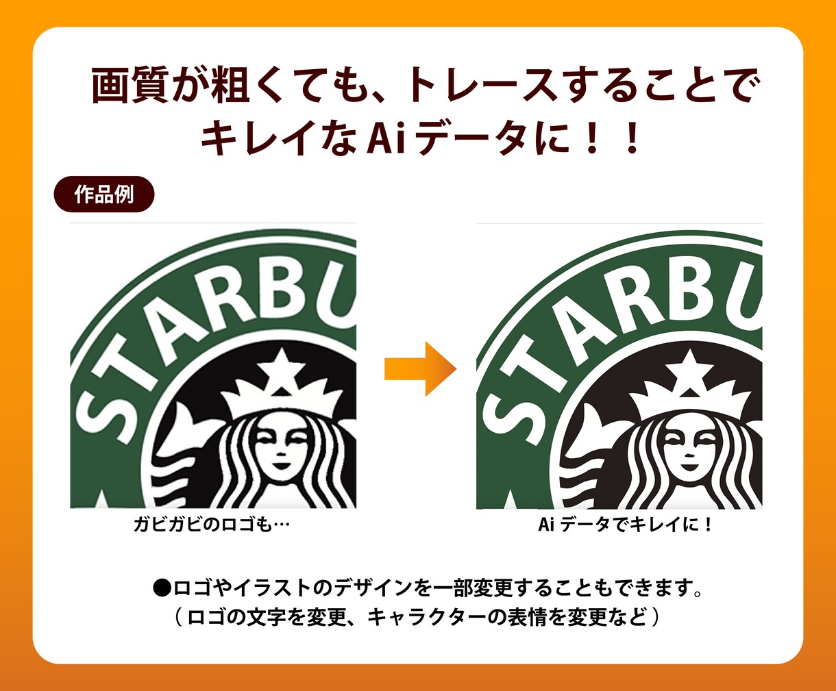画像やイラストをAiデータにトレースします 最短納品！高品質！丁寧な対応！ イメージ3