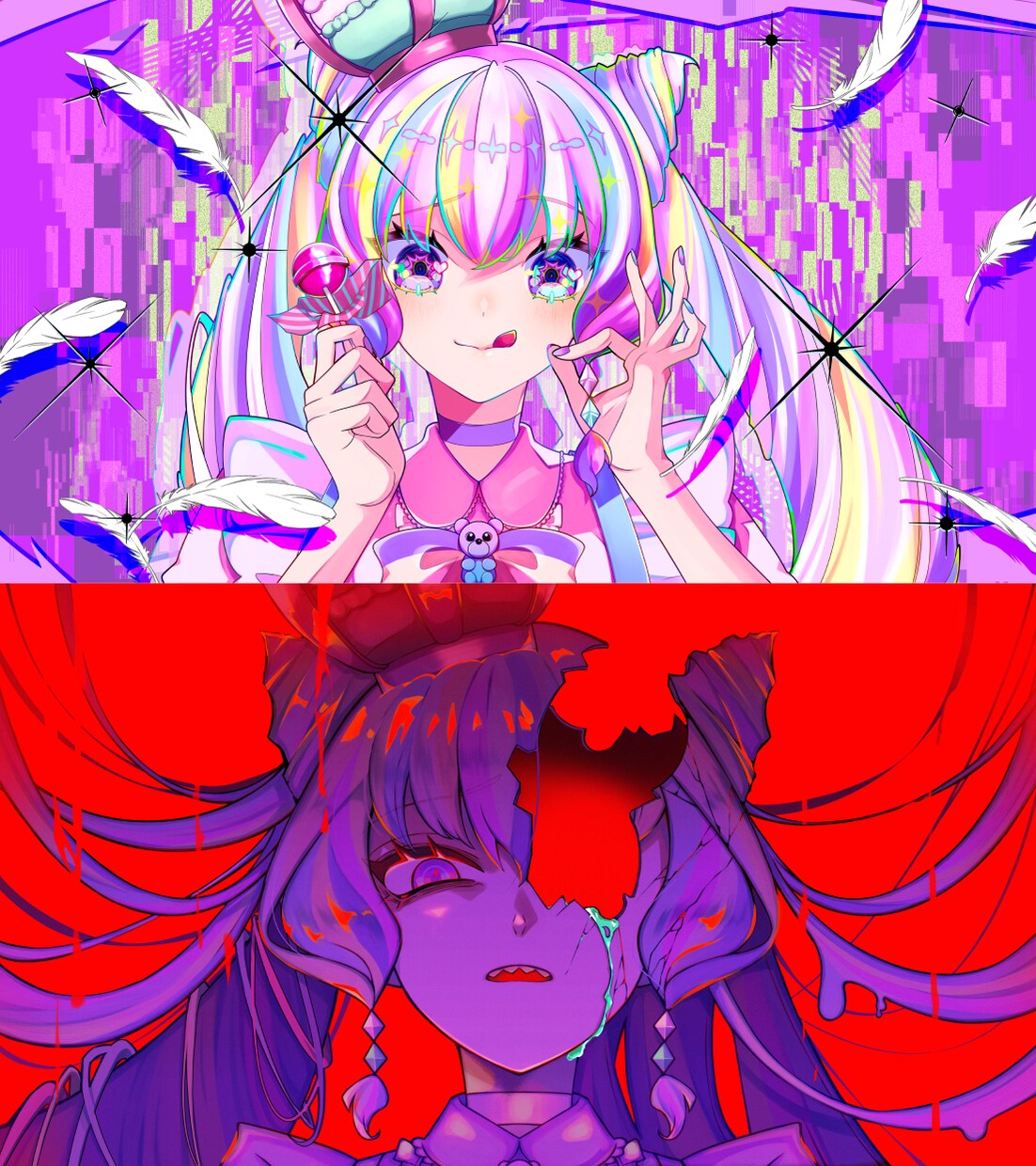 歌ってみた絵、ボカロ曲、MV絵他イラスト描きます 企業実績有！世界観重視、高品質イラストを万全のサポート体制で イメージ3