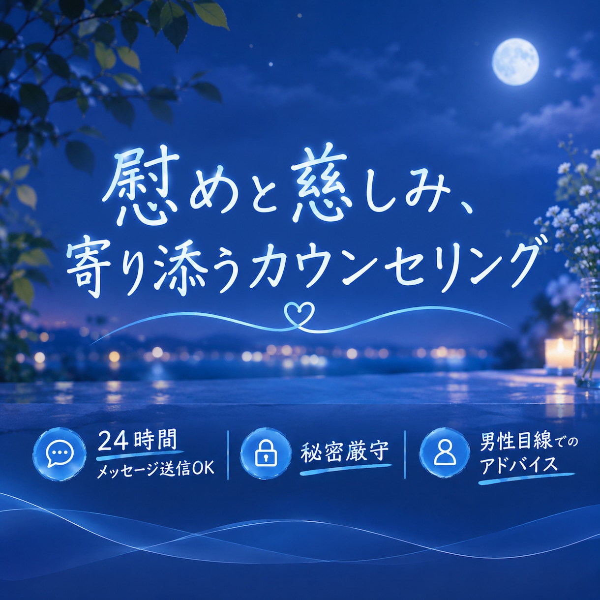 不倫・婚外恋愛の苦しみ、否定せず受け止めます 秘密厳守・男性心理も読み解く心理カウンセラー イメージ1