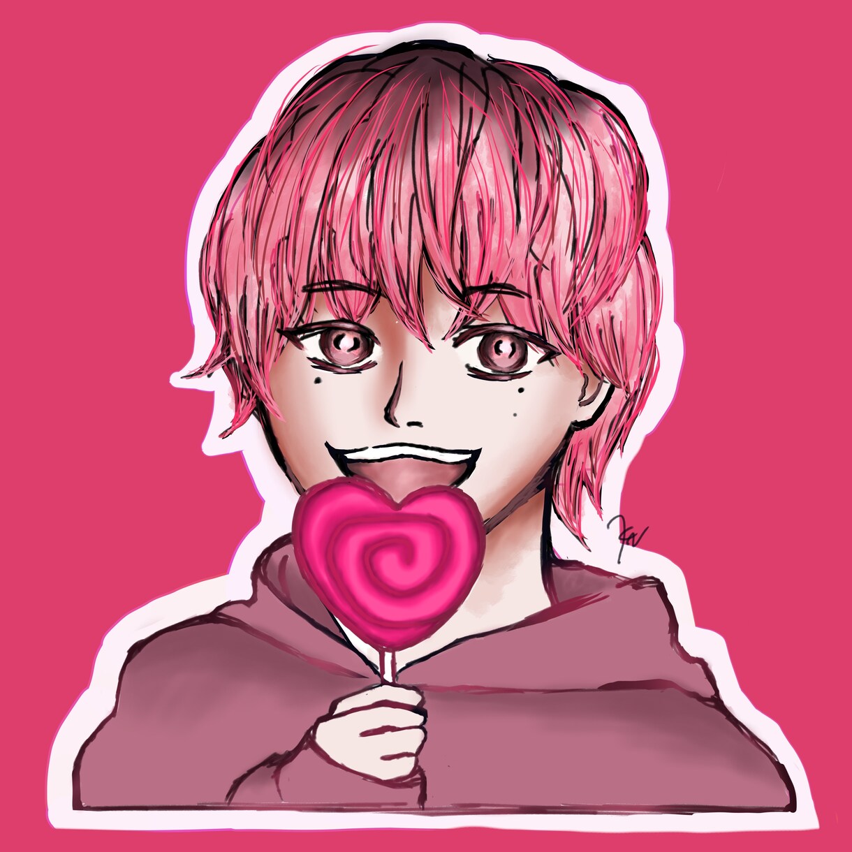 POPで可愛い似顔絵描きます SNSアイコン、個人用、プレゼントにもオススメ！ イメージ3