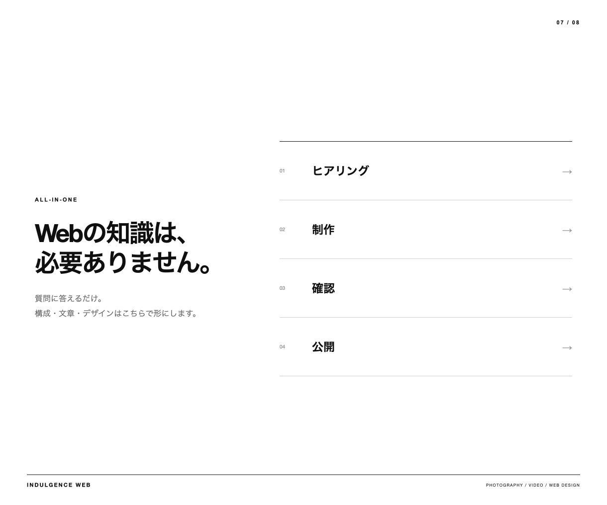 プロカメラマンが写真で選ばれるHPを制作します 9月30日まで先着3件｜写真・文章・構成を丸投げOK イメージ7