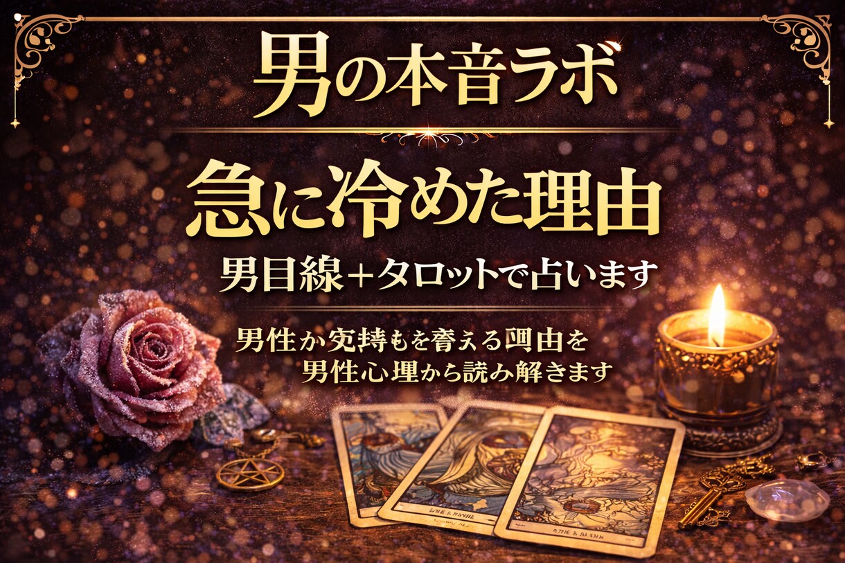 急に冷めた彼の本音を占います 男性が気持ちを変える本当の理由を読み解きます イメージ1