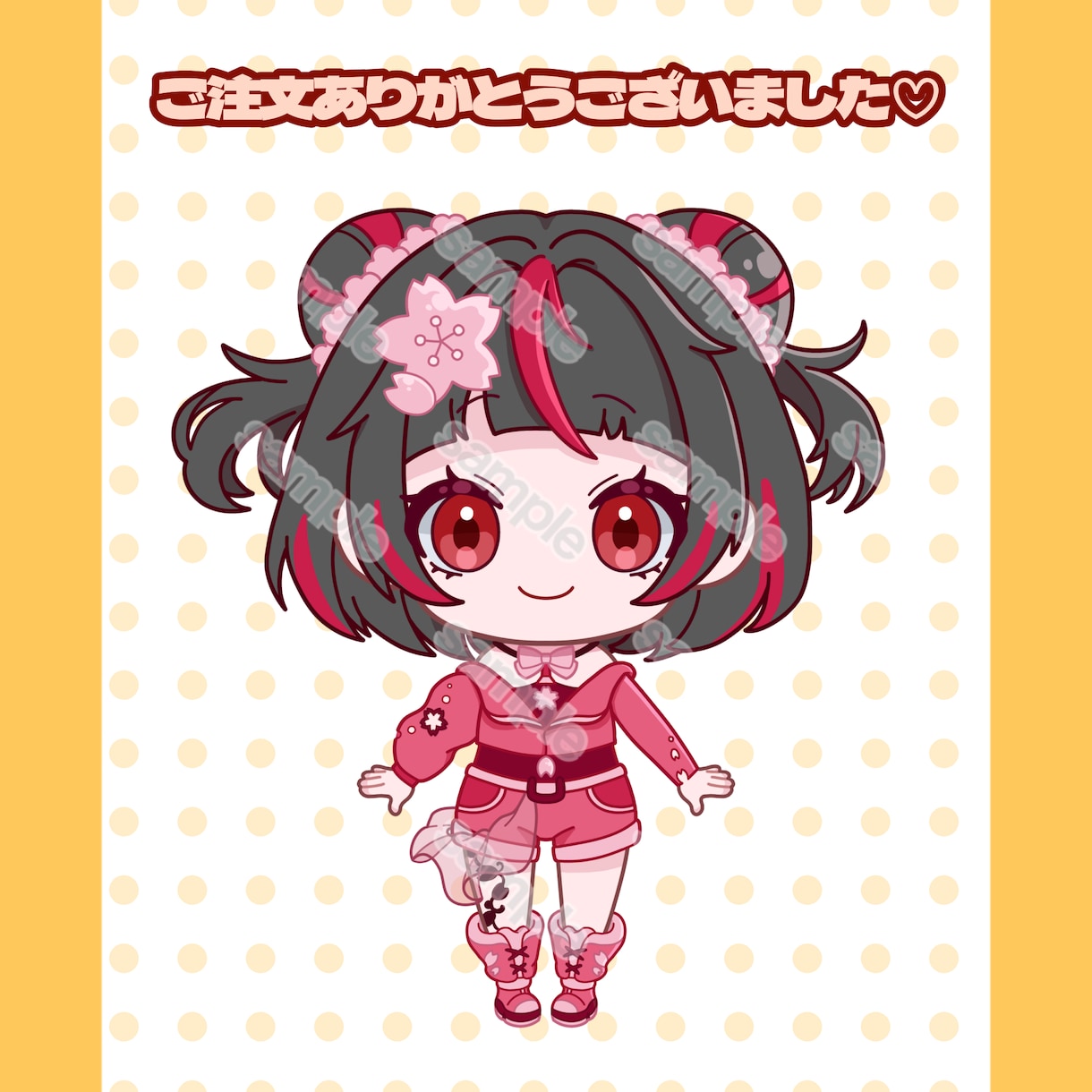 激安！リピーター特典あり！目立つミニキャラ描きます ざっくりなイメージで大丈夫！質問に答えるだけの簡単作成♪ イメージ8