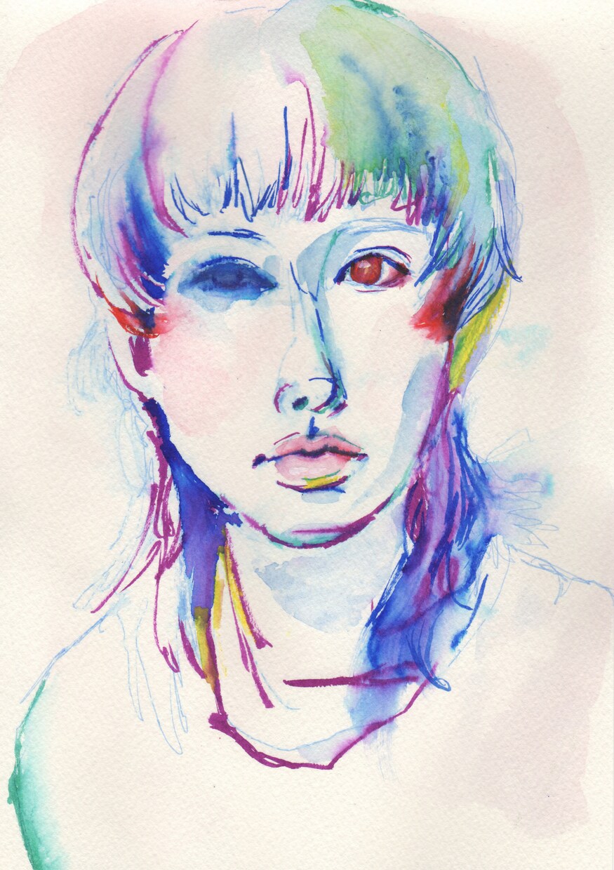 水彩ペンでカラフルな似顔絵を描きます プレゼント選びの方におすすめ！ イメージ2