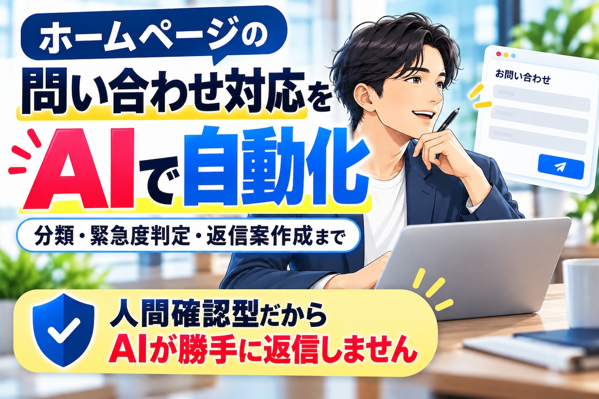 AIで問い合わせ管理を自動化します AIが問い合わせを整理！返信案作成や通知も効率化 イメージ1