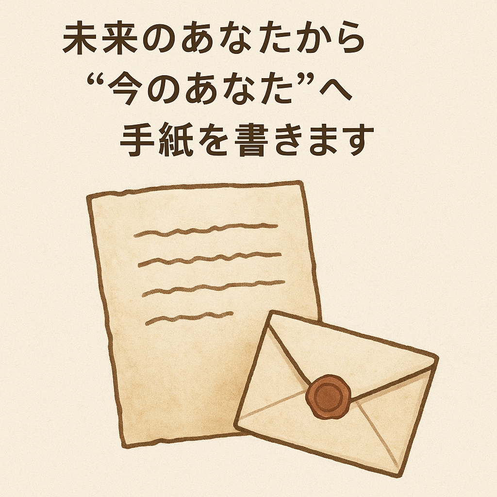 未来のあなたから“今のあなた”へ手紙を書きます 数年後の自分が悩んでいる今のあなたにメッセージを届けます イメージ1