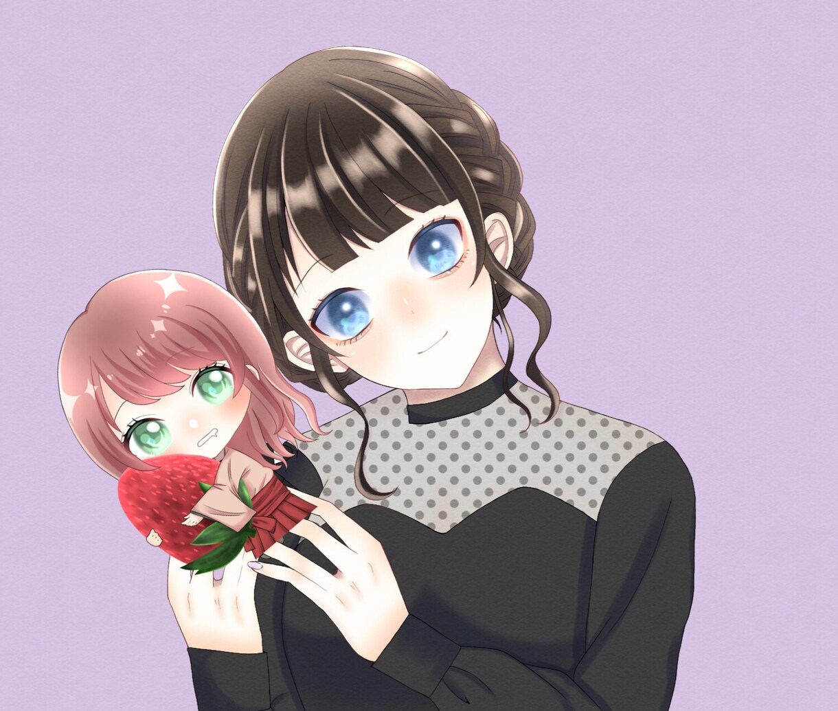 アイコン、ヘッダーお描きします 可愛い女の子の絵柄が得意です(*^^*) イメージ2