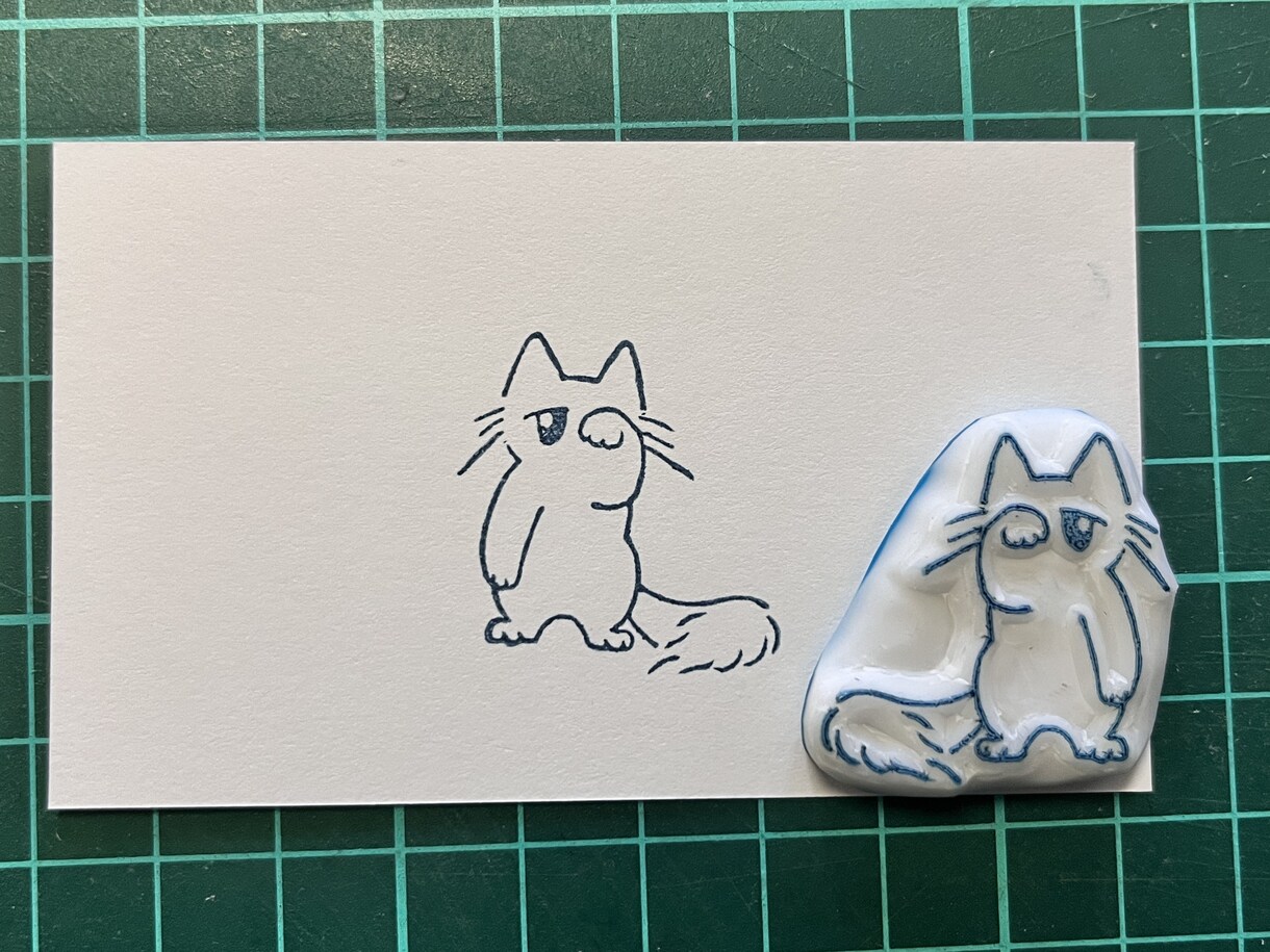 オリジナルの消しゴムはんこをお作りします ●はがき1/4サイズに収まるはんこをお作りします！ イメージ5