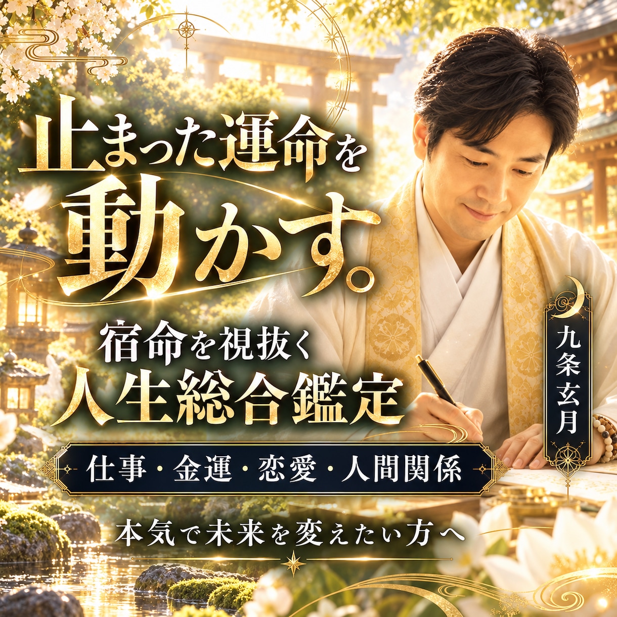 止まった運命を動かす宿命を視抜き人生を好転させます もう占いを渡り歩かない。本気で未来を変えたい方へ イメージ1