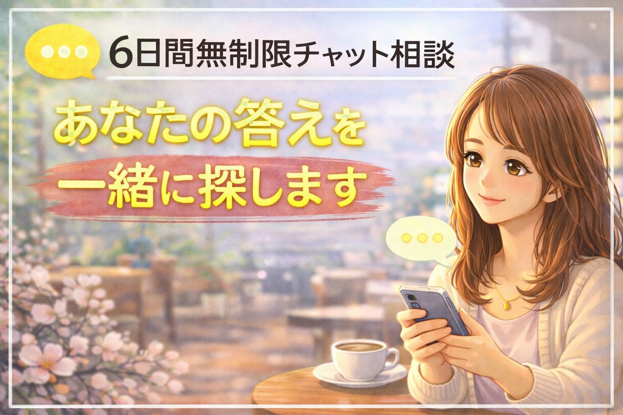 6日間伴走￤失った自信を取り戻し進めるよう支えます 否定しません。あなたの答えを一緒に探します。 イメージ1