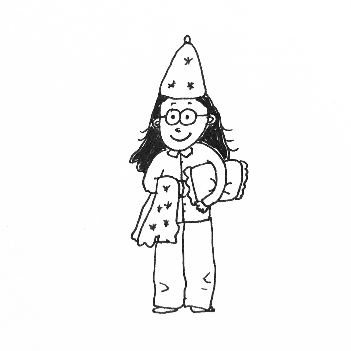 アイコンお悩みのあなた！オリジナルイラスト描きます モノクロのみ！シンプルにあなたをキャラクター化！ イメージ10