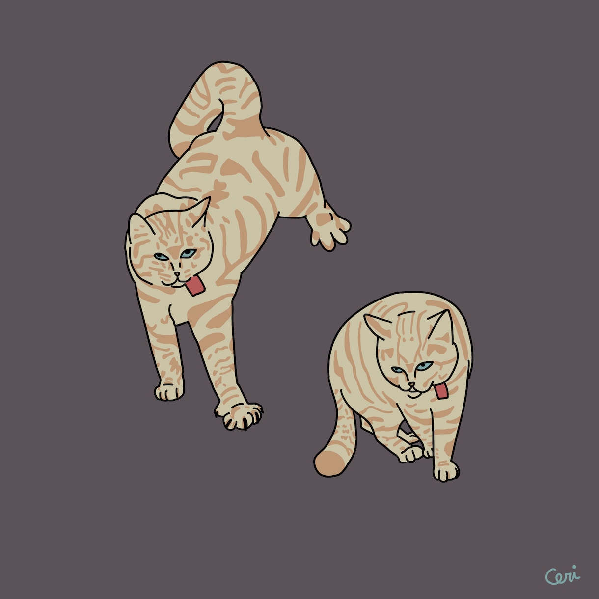 ポップな飾れる絵描きます 目の引く配色のポップイラスト、動物やファッションが得意です！ イメージ3