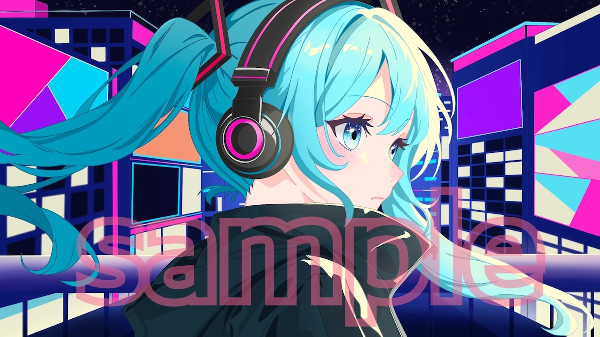 ボカロイラスト（MV用など）描きます 商用利用無料、早期納品、お手頃価格！ イメージ4
