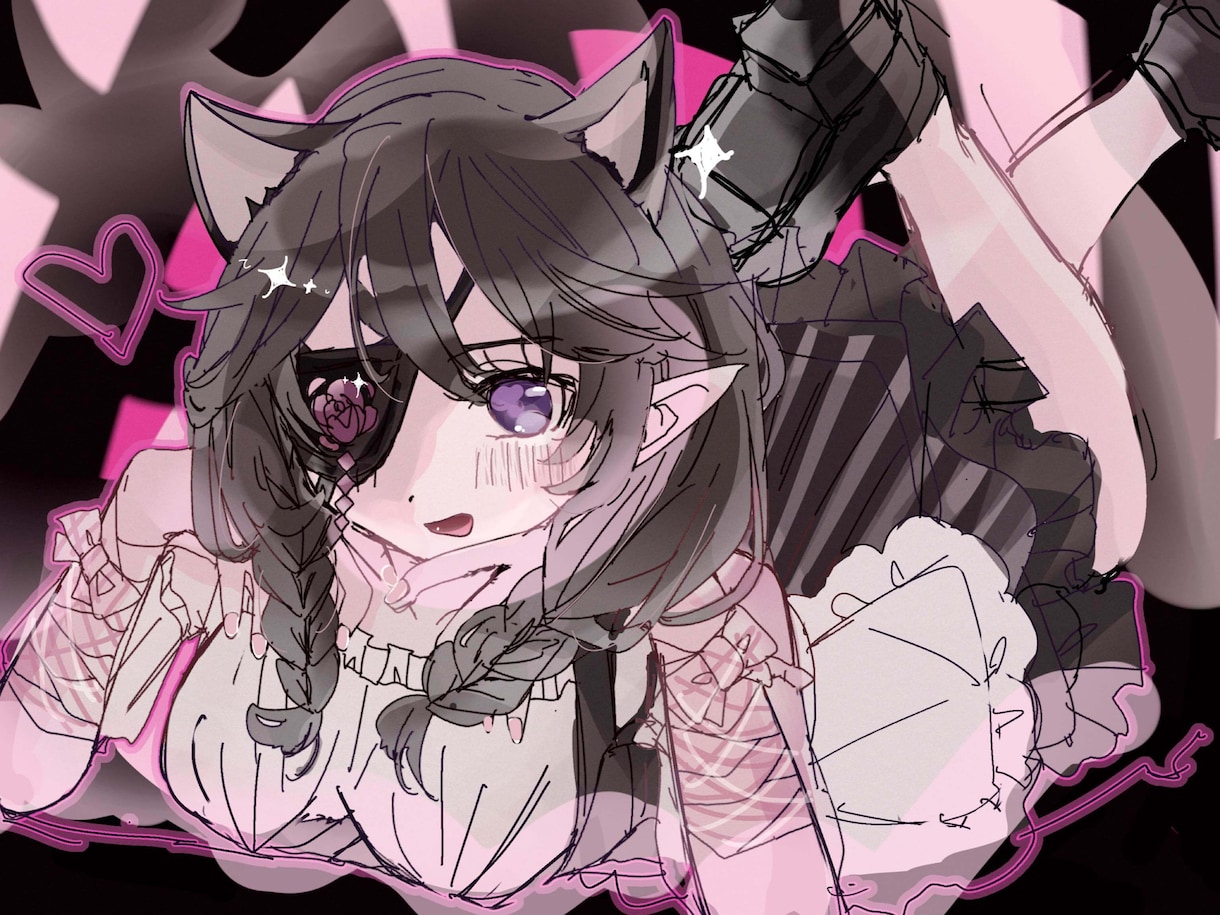 アイコン・一枚絵イラストお描きします かわいいものが得意です。他サイトにて実績20↑ イメージ1