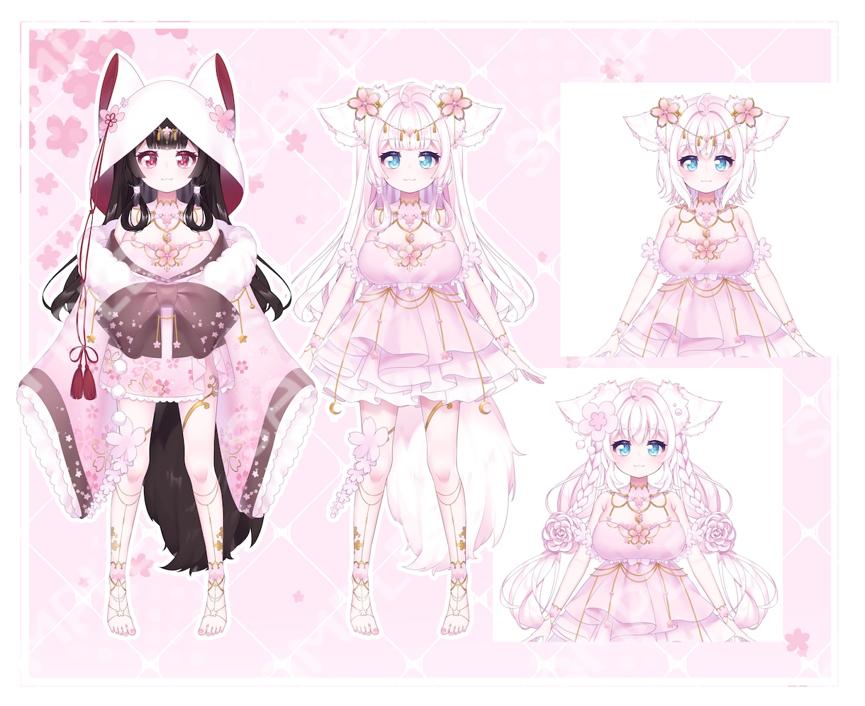 Vtuber向けLive2Dモデル制作いたします ＊キャラデザからモデリングまで可◎IRIAMやTRPGにも！ イメージ2