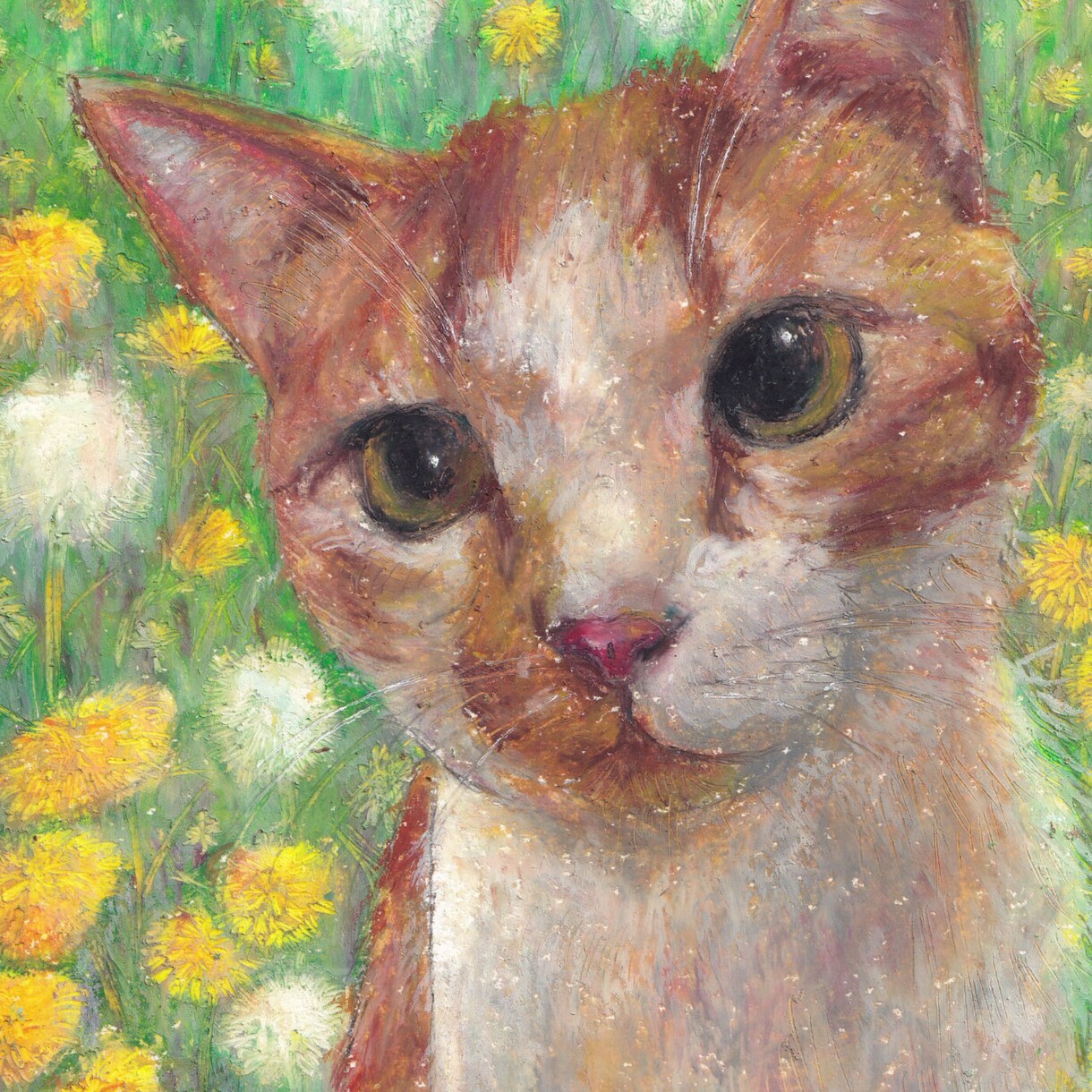 大切なペットの似顔絵をオイルパステルで描きます リアル×絵本みたいに温かく可愛い×飾れる 送料無料 イメージ4