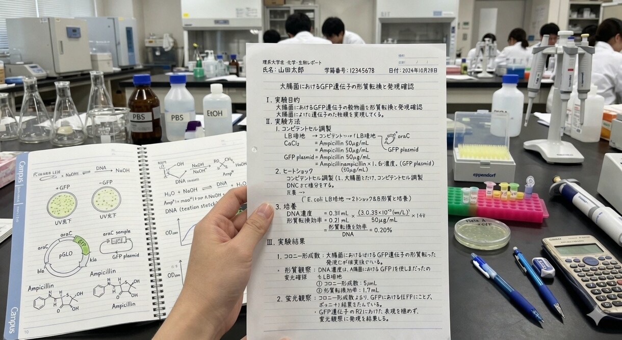 理系大学生がレポート・文章を丁寧に添削します 化学・生物系のレポート作成、添削、文章作成サポート イメージ2