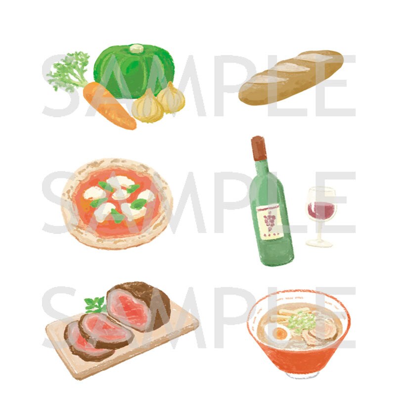 飲食店メニューや広告に使えるイラスト描きます 手描きタッチで温かみのあるテイストに仕上げます！ イメージ4