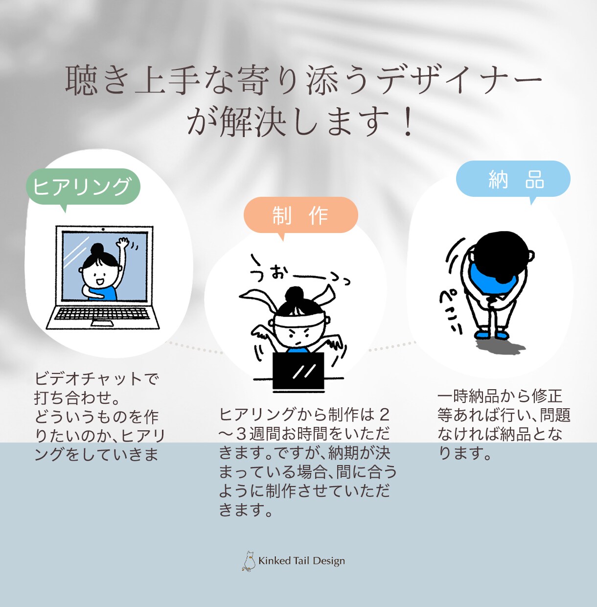 WordPressでHP制作いたします 聞き取り上手なデザイナーが、相談お聞きします！ イメージ3