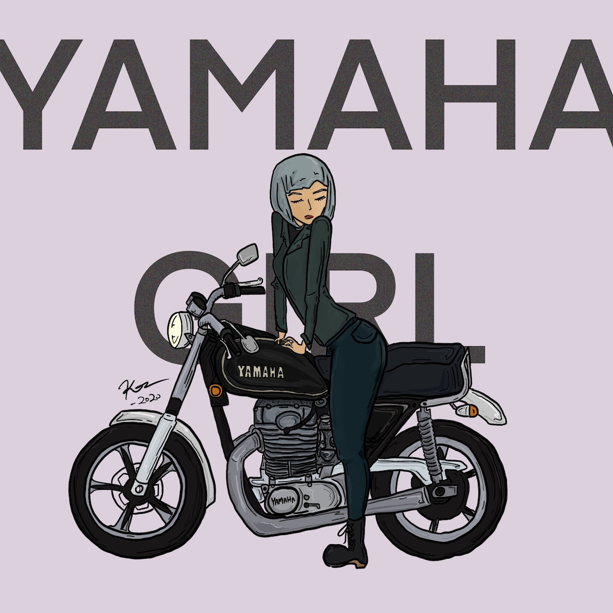 愛車と自分！アメリカンなテイストで描きます バイクや車、飛行機をコミック風に描きあげます！ イメージ5