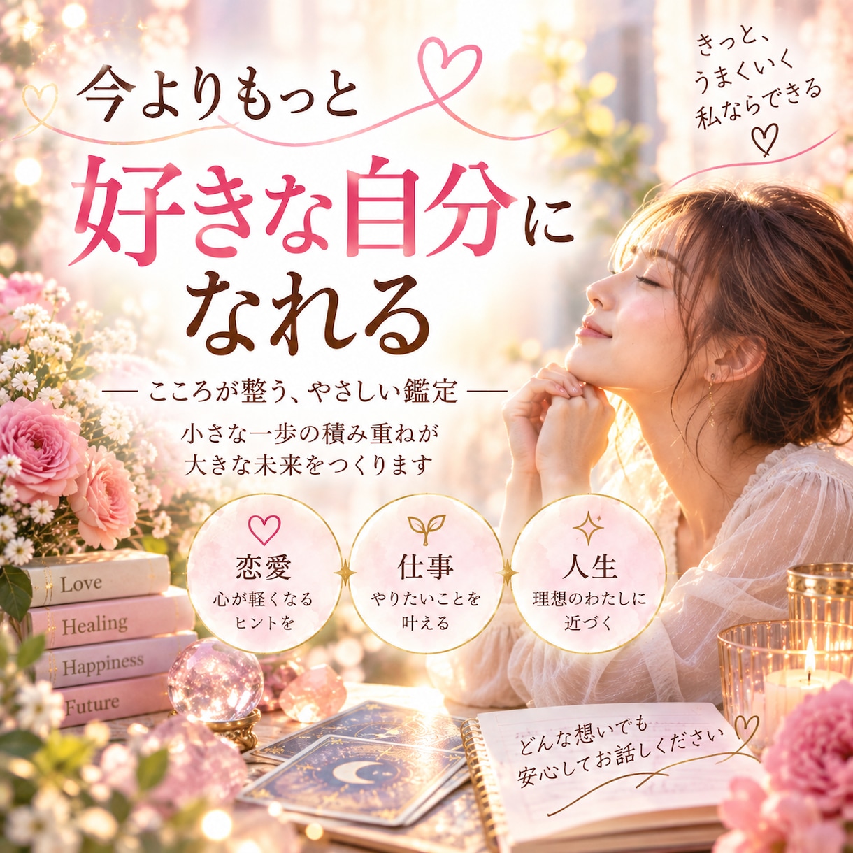 片思い♡あの人の本音とあなたへの気持ちを視ます 言葉にしないあの人の本心、今すぐお伝えします イメージ2