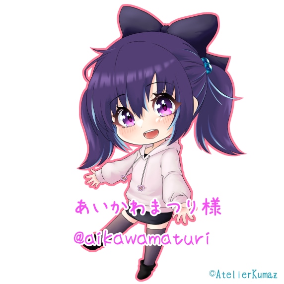 グッズや配信用のSD・ミニキャラを描きます 商用利用料込み｜全身1人8,000円・ラフ3～5案 イメージ3