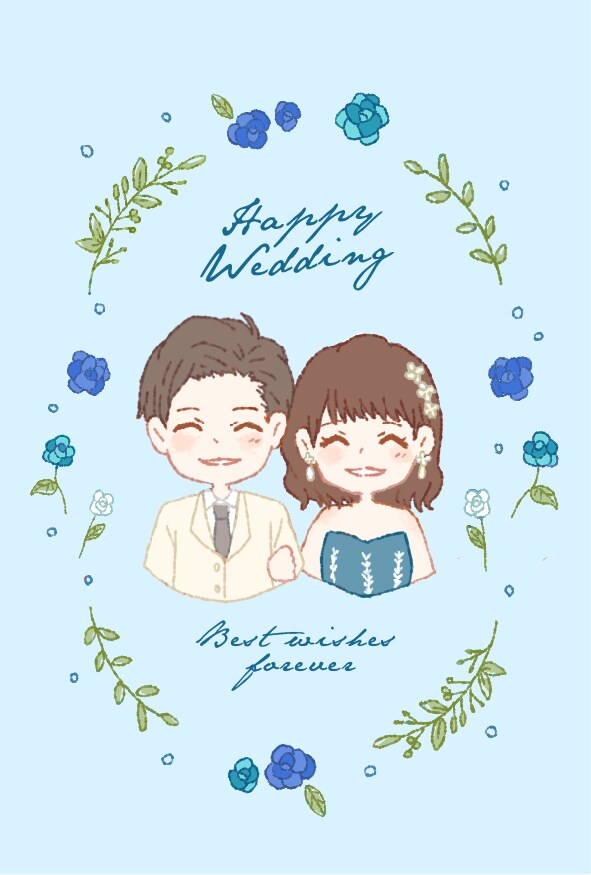 おふたりにぴったりのウェディングイラストを描きます おふたりの世界観を全面にアピールしませんか？ イメージ6