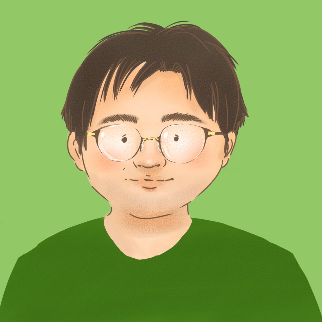 男性似顔絵アイコンをお描きします SNSアイコンなどにお使いいただける似顔絵アイコン イメージ1