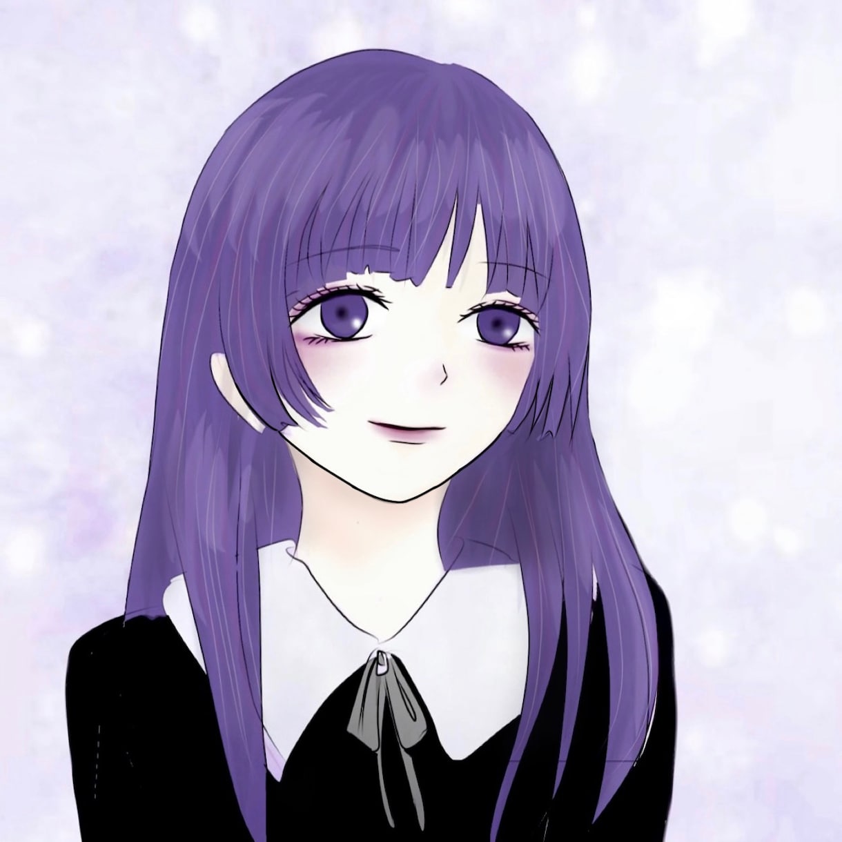 自分好みのお顔のイラストを書きます 特に素材がない場合は盛れたプリクラなどを参考にします！ イメージ1