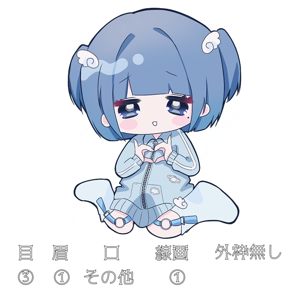 あなただけのSNSアイコン(シンプル)かきます 地雷/メンヘラ/V系/ホスト/バンギャ/歌い手/量産型オタク イメージ7