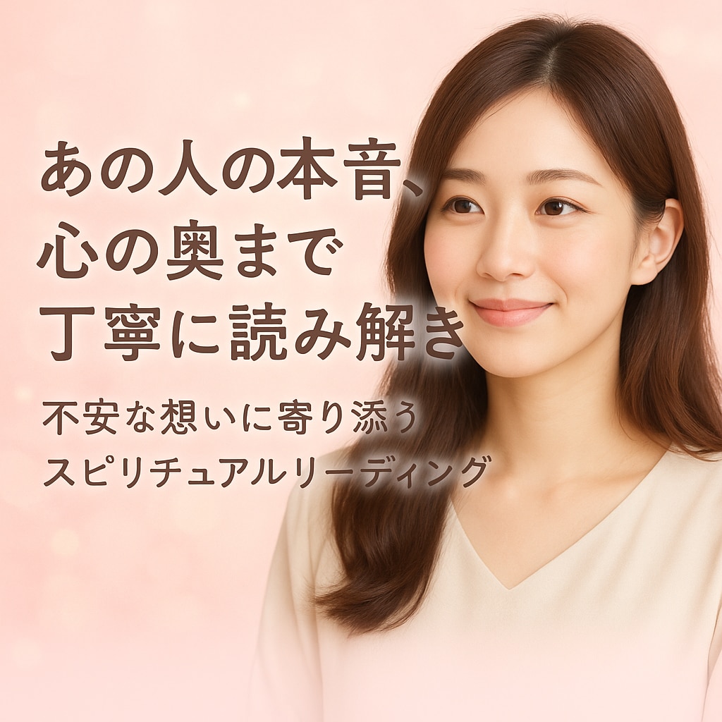 あの人の本音、心の奥まで丁寧に読み解きます 今の状況相手の想い次に起こることまで的確にリーディングします イメージ1