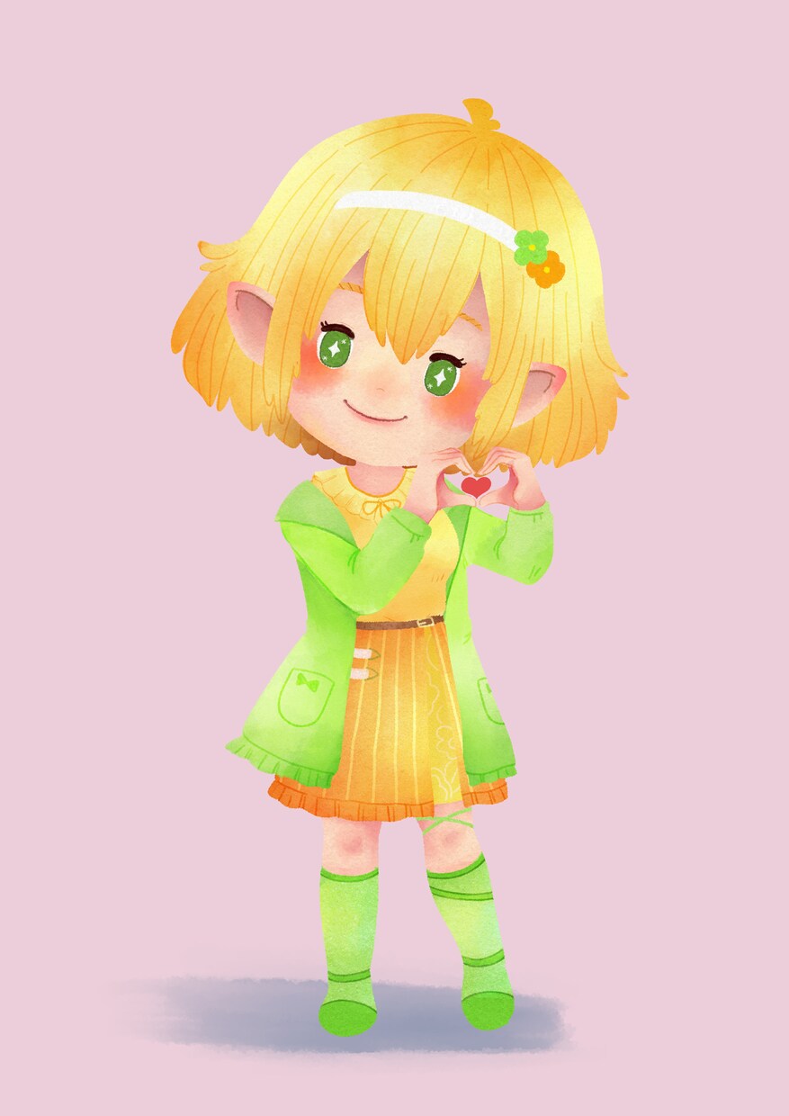 あなたのオリキャラを絵本風SDイラストにします 商用利用◎Vtuber、ゲームアバターなどを絵本風SDに イメージ1