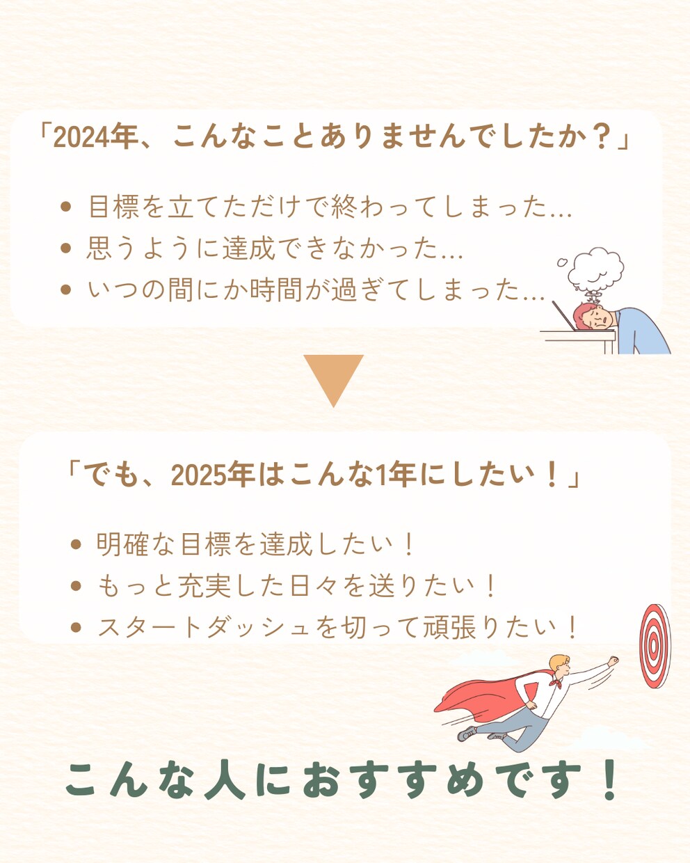 25年目標設定コーチングします まだ間に合う！24年を振り返り！今年のうちに25年目標設定！ イメージ2