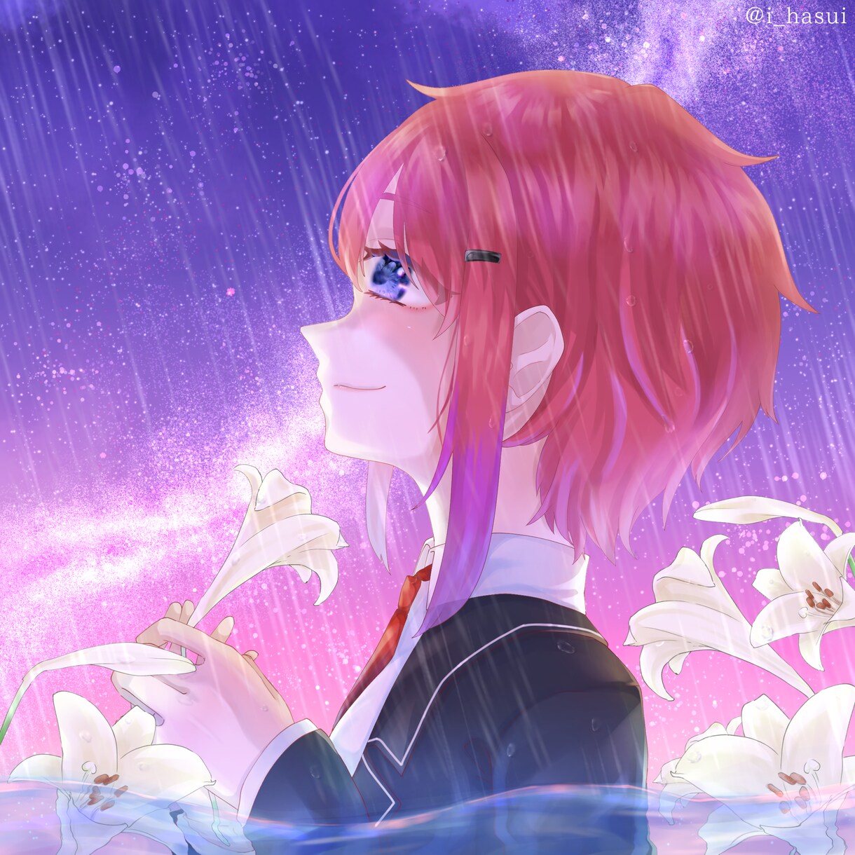 SNSのアイコン等のイラストを制作しております 星空を詰めた宝石のようなイラスト イメージ7