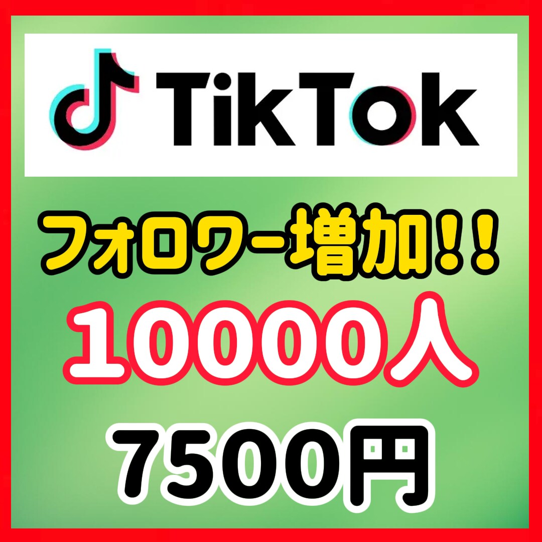 TikTokのフォロワーを1万人増やします ちょっとした疑問でもご連絡ください！ イメージ2