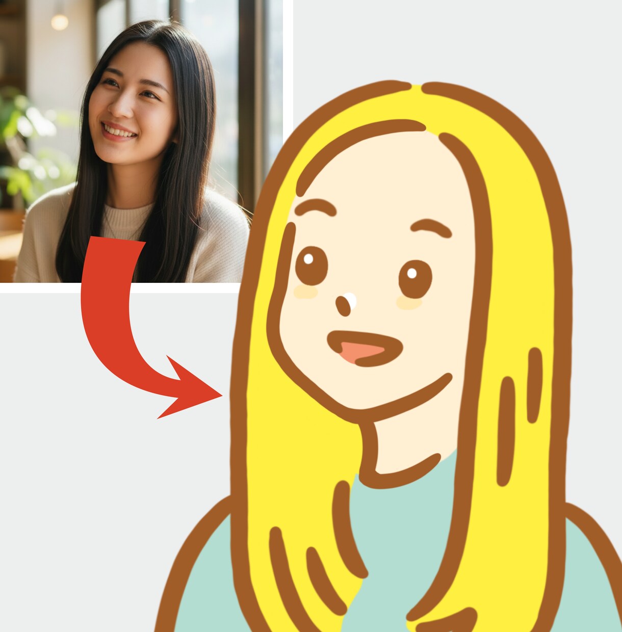 SNSで映えるバストアップアイコン制作します ポップでシンプル！他の人とは違うおしゃれなアイコン制作します イメージ4