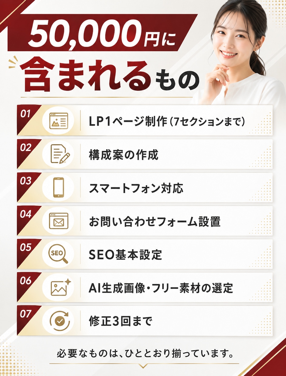 成果に繋がるLP（ランディングページ）を制作します 行動経済学に基づいた構成設計／構成案の作成から対応 イメージ2