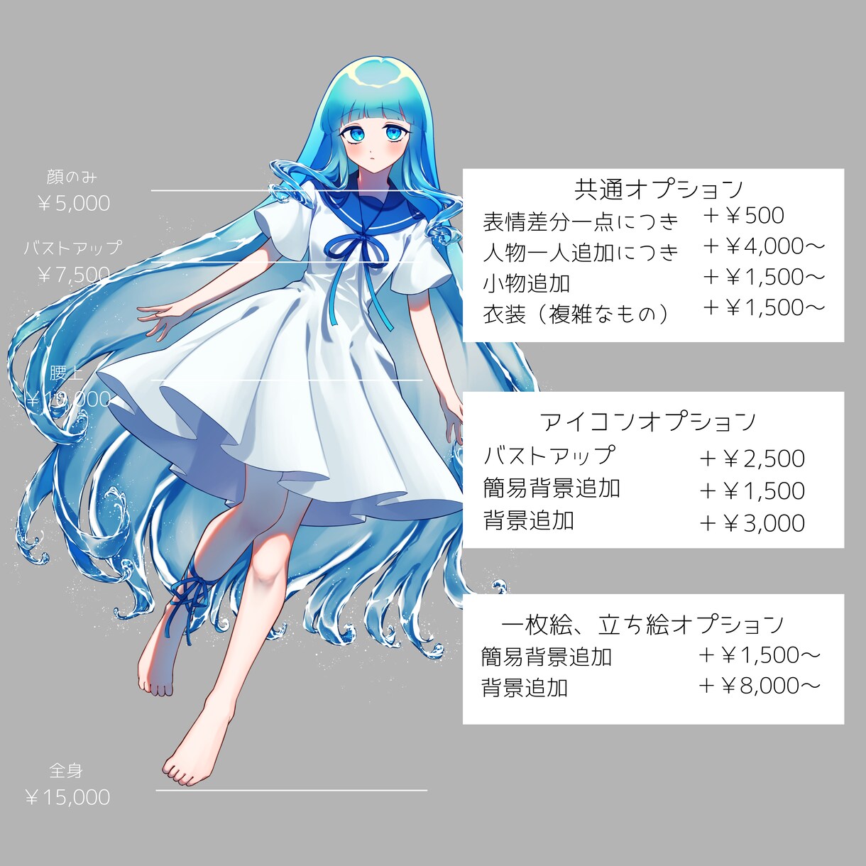 商用利用OK！ご希望に合わせたイラストを描きます アイコン/一枚絵/立ち絵/SDなどなんでもご相談ください！ イメージ2