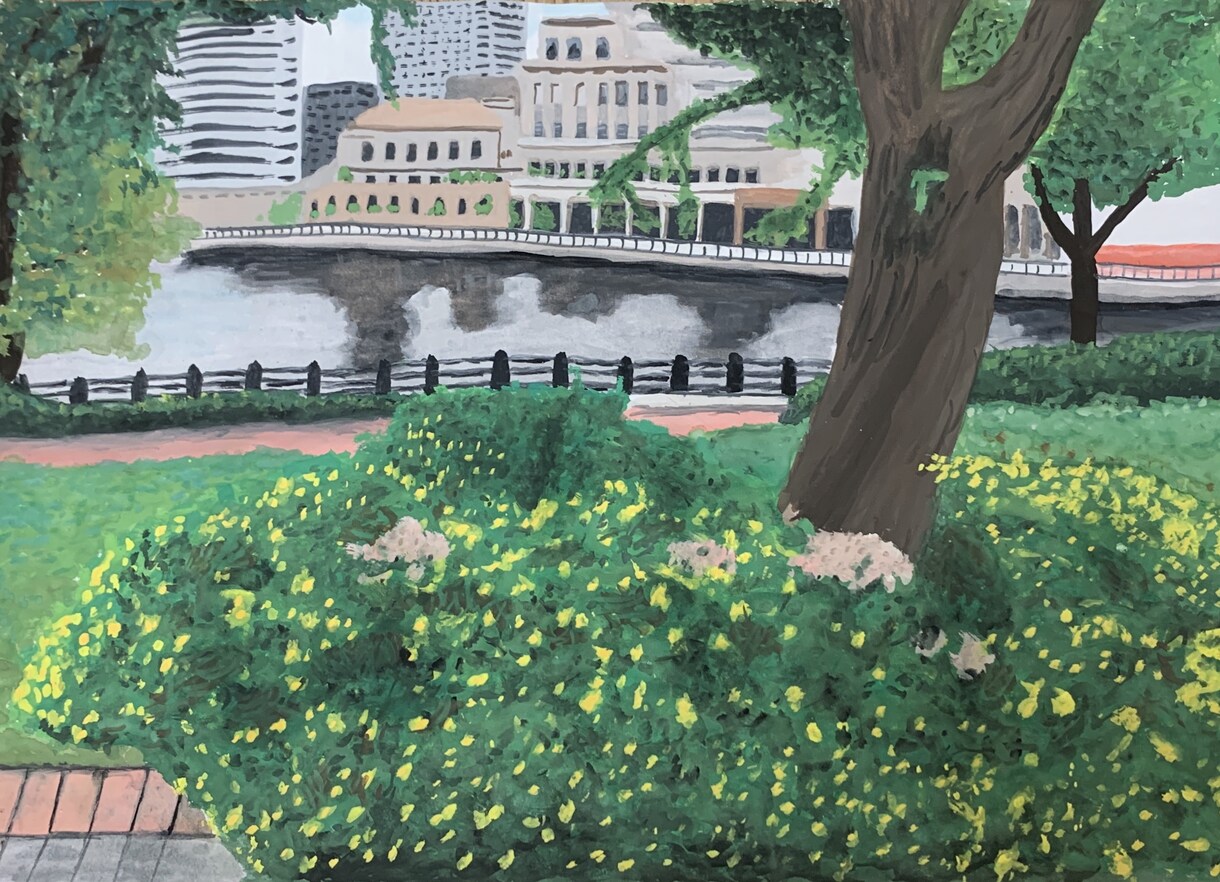 お気に入りの写真を絵にします 写真を絵にすることで温かい雰囲気になります。風景が得意です。 イメージ1