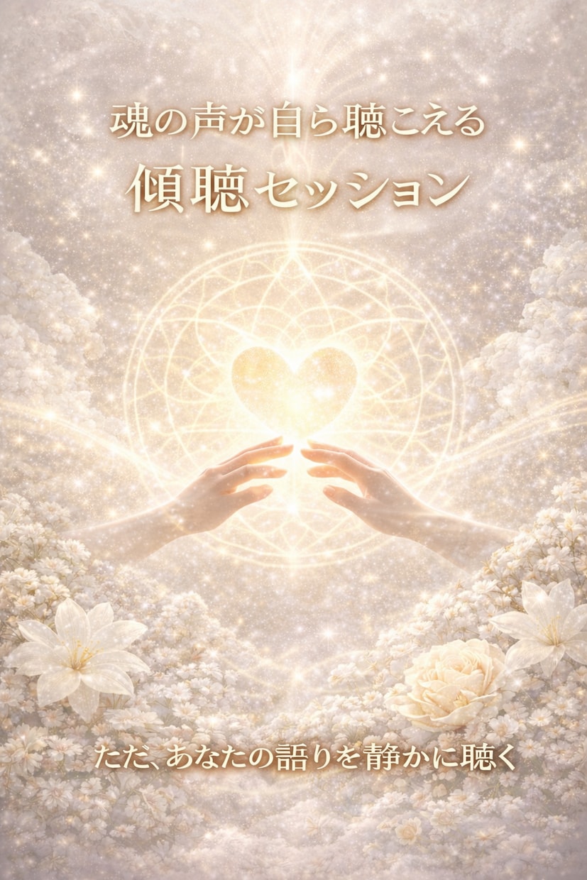 愛と光✨魂の傾聴❤️します あなたの本音へ　内側から響く音 イメージ1