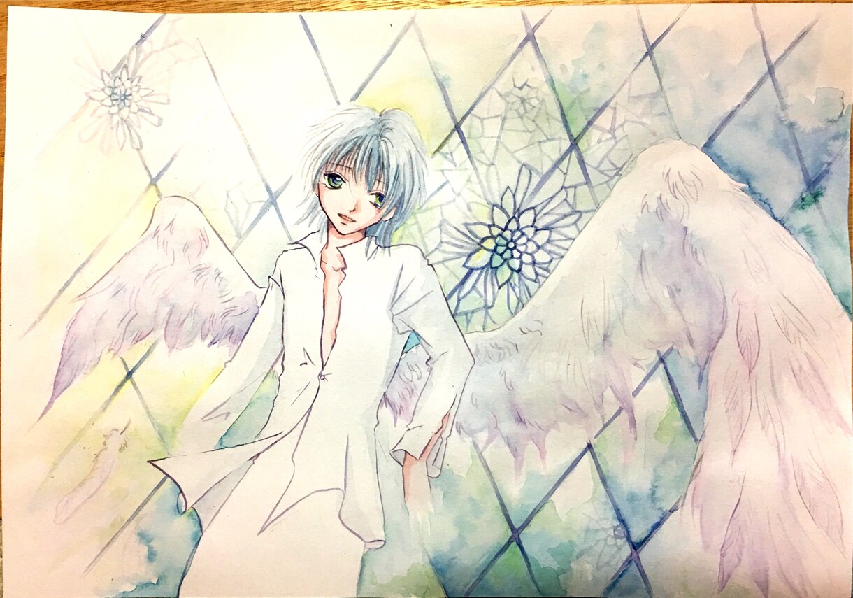 アナログイラスト(基本サイズは葉書)お描きします 個人鑑賞用やプレゼント用にイラストが欲しい方に イメージ4