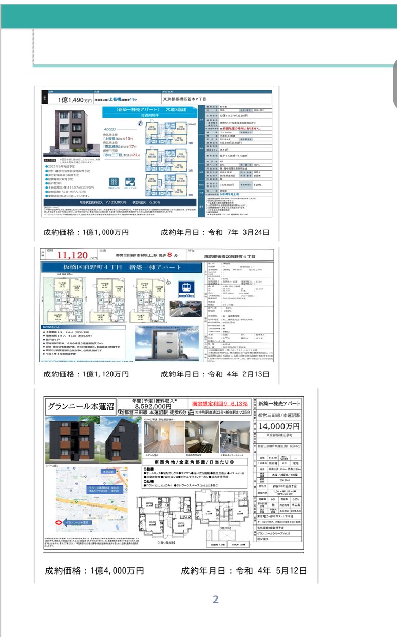 購入検討の物件の賃料調査、賃貸需要など調べます 不動産投資の購入検討物件の調査いたします。 イメージ3