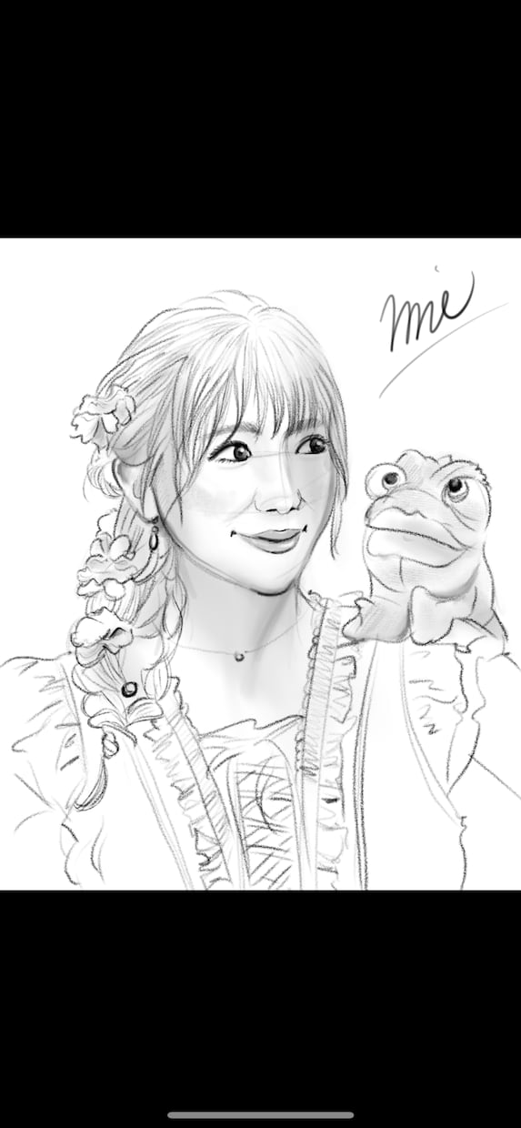 海外アニメ風+｡:.ﾟஐ似顔絵描きます インスタで流行り！のスケッチプロセス動画もお付けできます☆ イメージ4