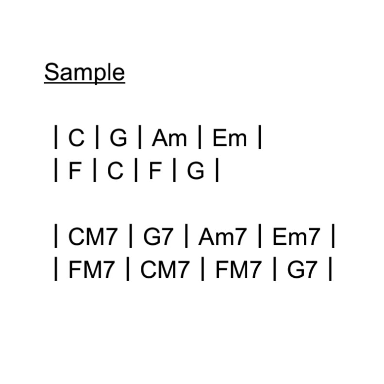 コード進行耳コピします 楽譜のない曲のコード譜が欲しい人必見！ イメージ3