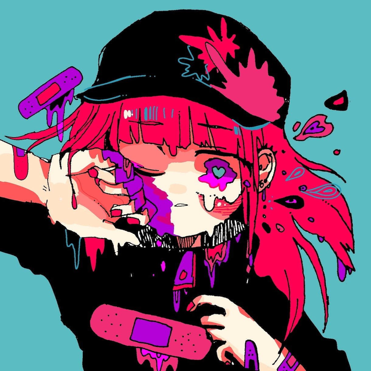 SNS上のアイコン制作を受け付けます 彩度高めでぱっと目にはいるようなアイコンにしたい方へ | ココナラ