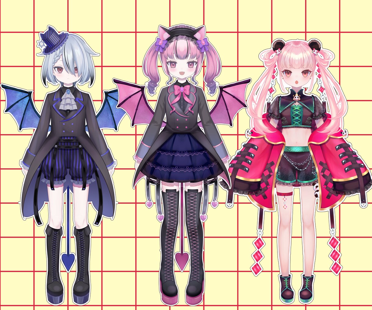 Vtuber向けパーツ分け立ち絵を作成します ご要望に沿ったデザイン、絵柄で仕上げます イメージ3