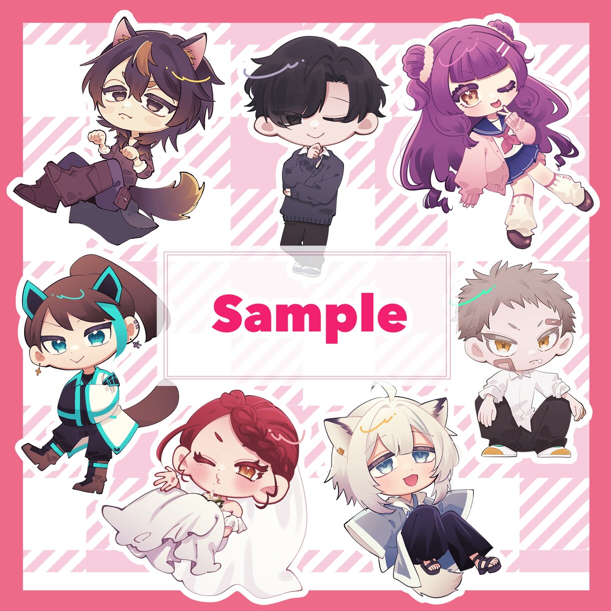 SDイラスト制作します あなたのオリジナルキャラクターをデフォルメ化！ イメージ1